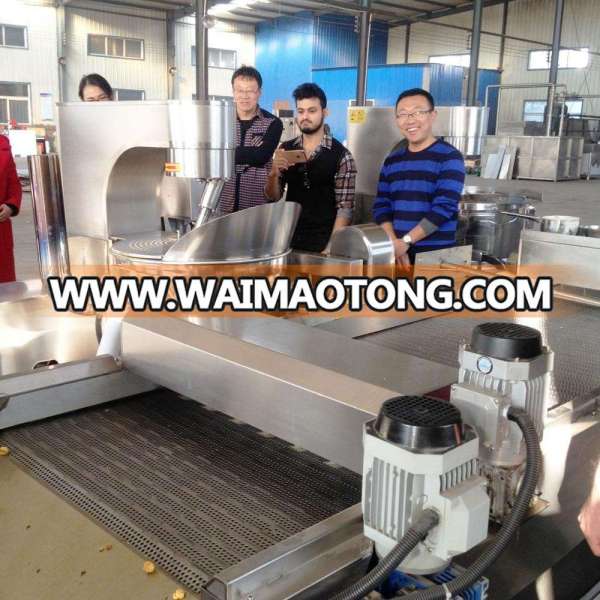 China manufacture fully automatic popcorn processing line industrial